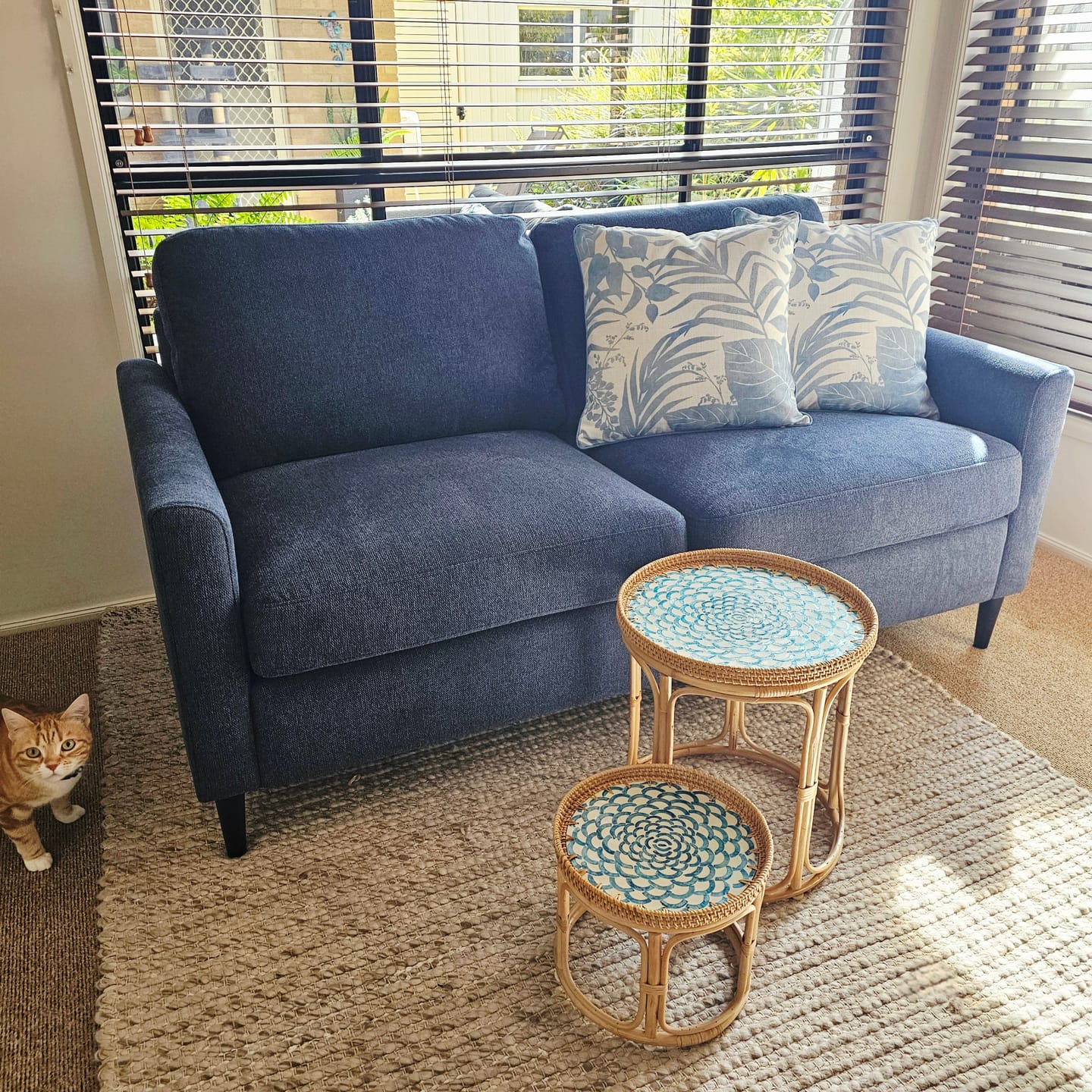Customer photo review of Bloom Rattan Table Set