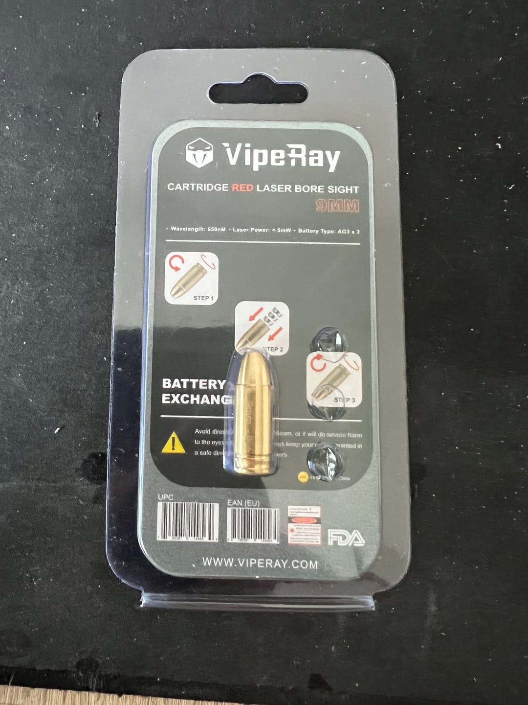 Customer photo review of Vector Optics Laser Boresighter für viele gängigen Kaliber