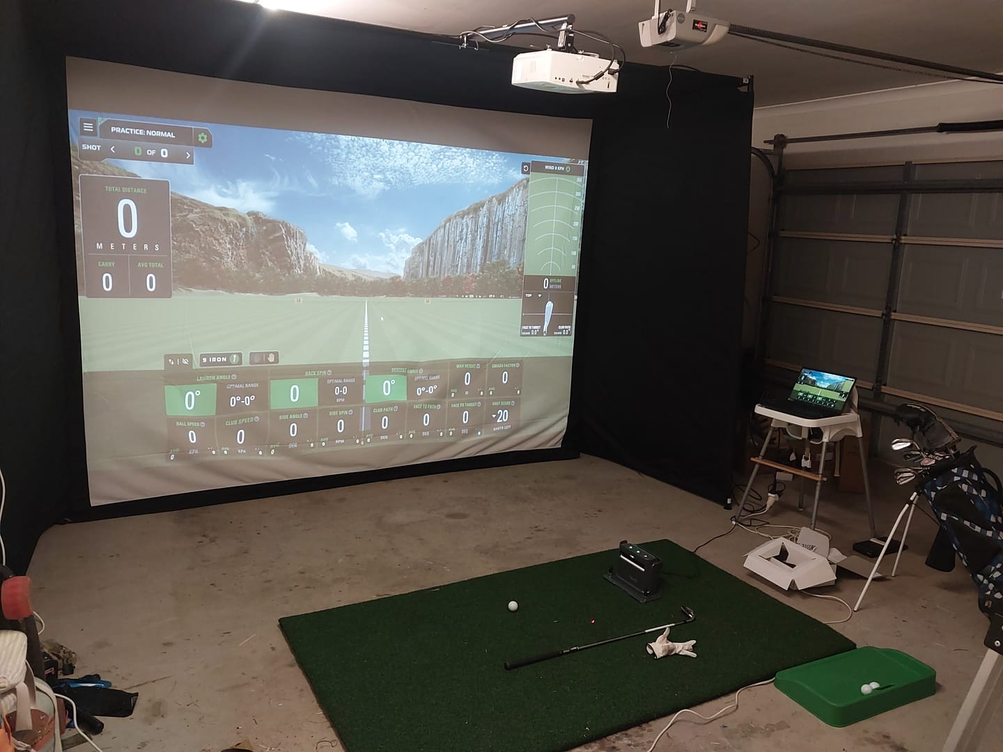 Customer photo review of SkyTrak+ Ultimate Golf Simulator Play Package with 4K Projector & SkyTrak Course Play Software
