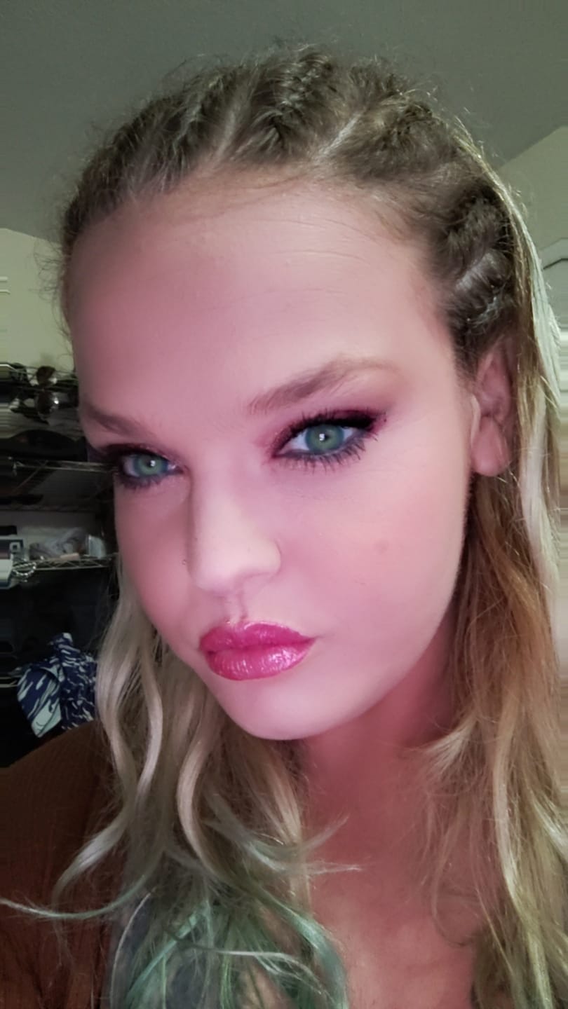 Customer photo review of Polar Light Blue Prescription Colored Contact Lenses