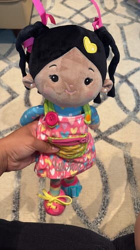 Customer photo review of Personalized Sunnyheart Girl (2 Skin Tones) - Montessori Doll