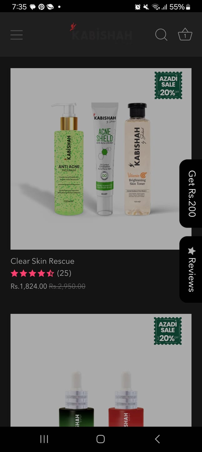 Customer photo review of Clear Skin Rescue