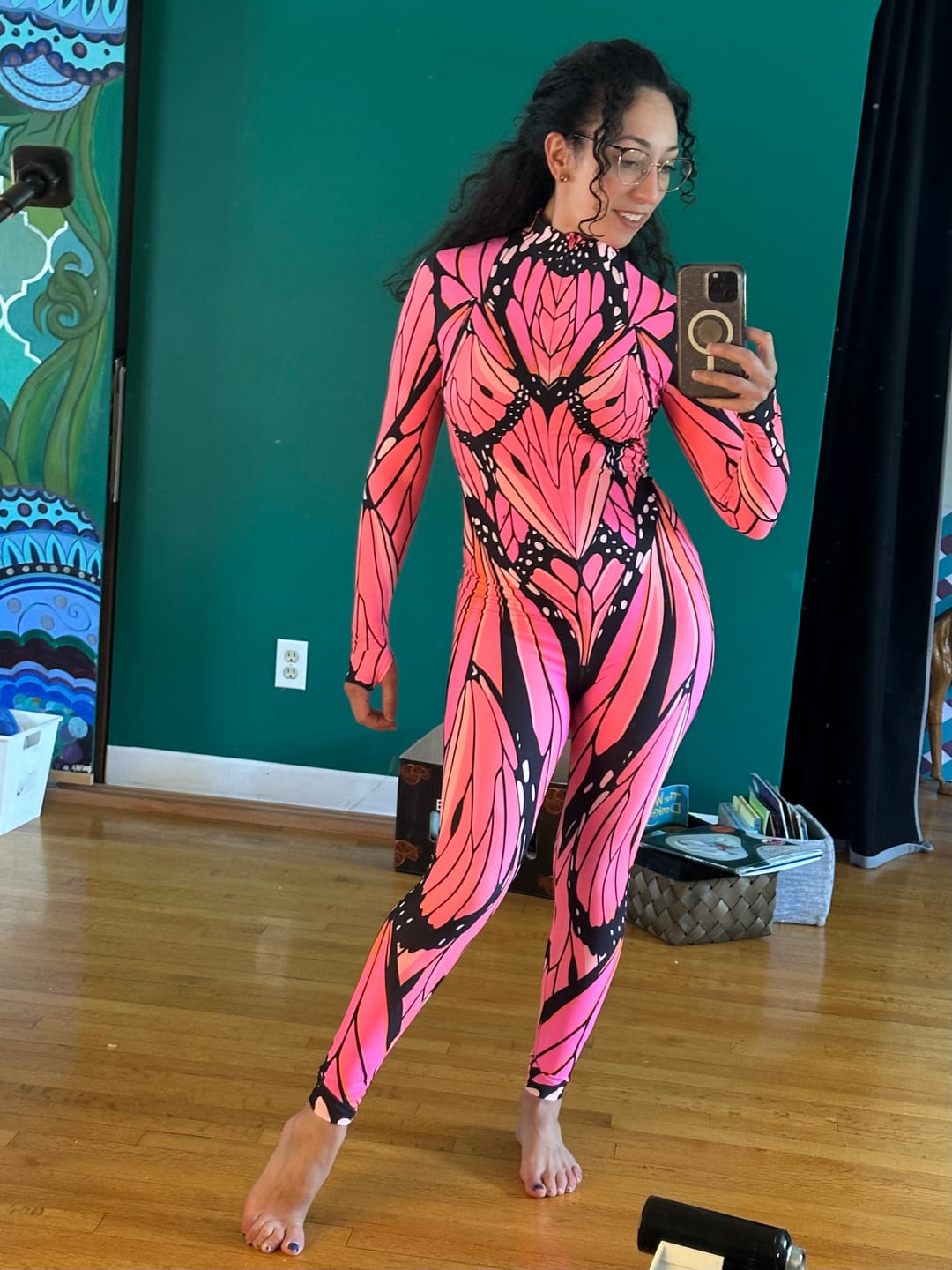 Customer photo review of Fly Away Pink Costume