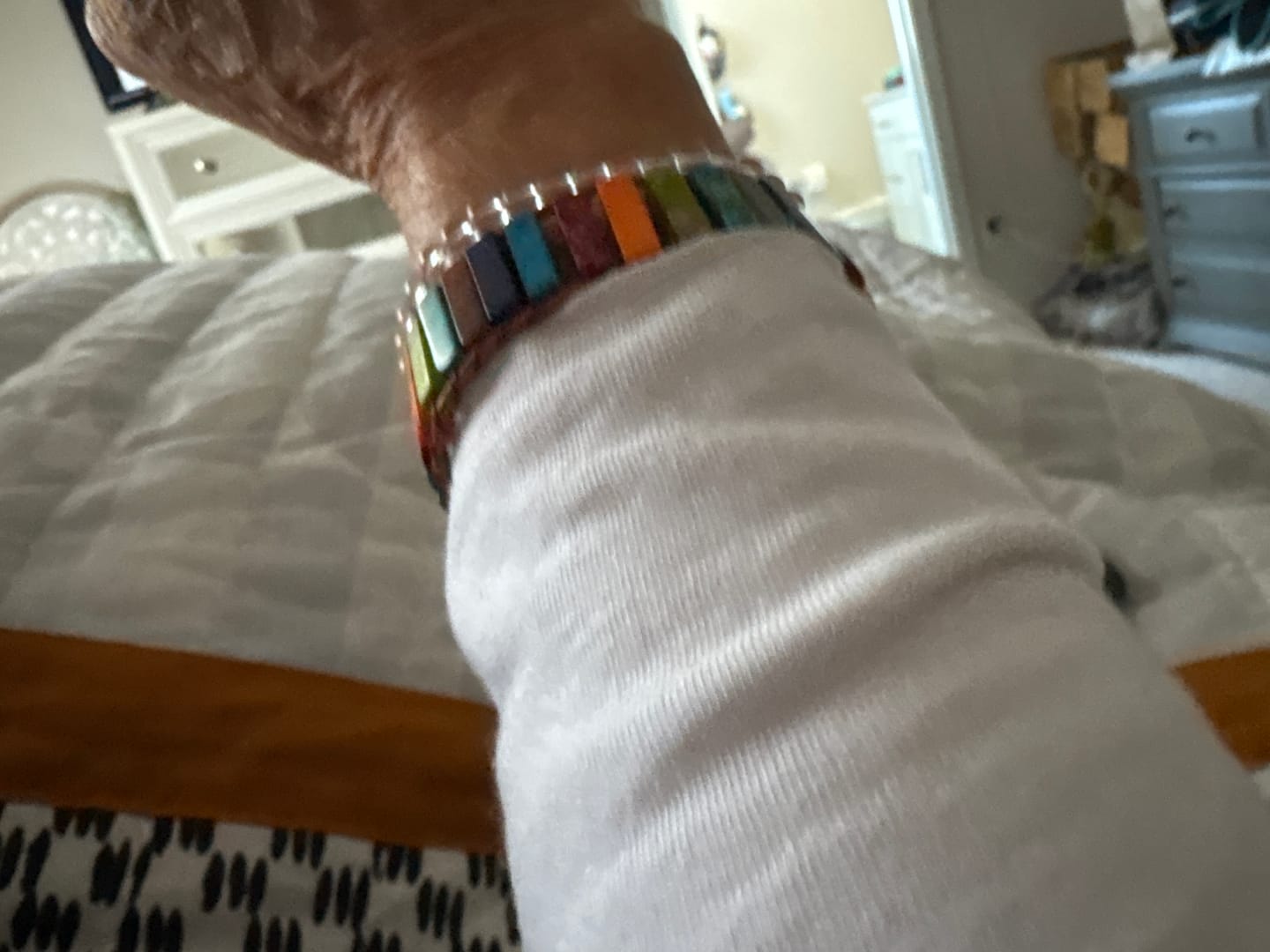 Customer photo review of 7 Chakras Balance Bracelet (Stone)