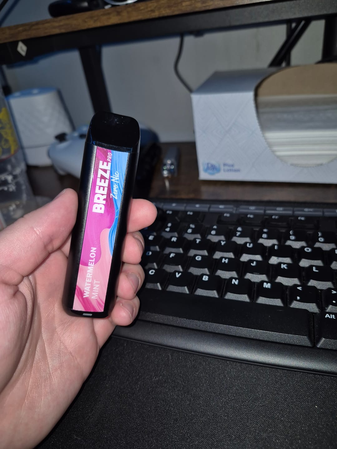 Customer photo review of Breeze Pro 0% Nicotine Disposable Vape