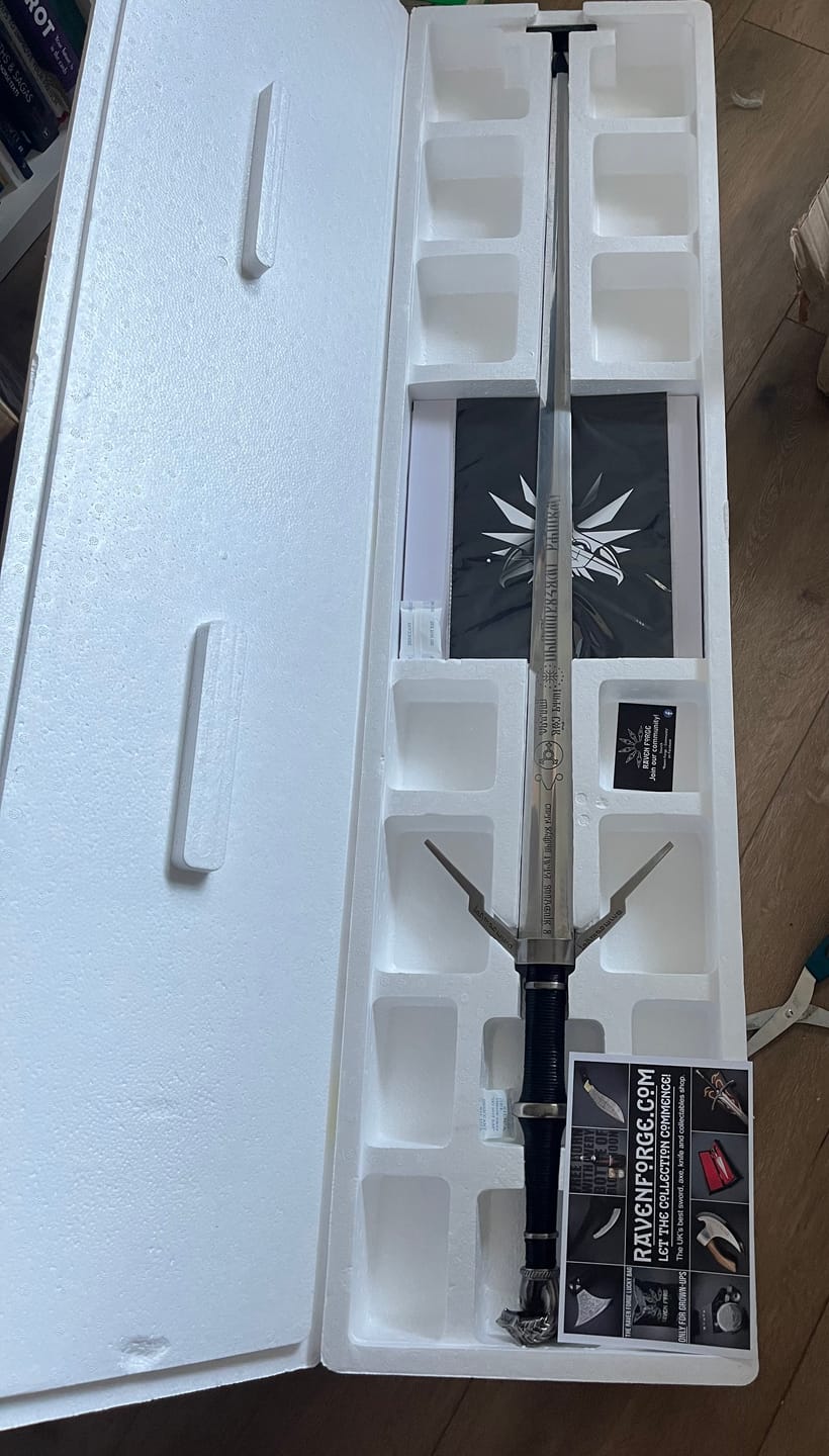Customer photo review of Geralt of Rivia's Silver Sword - The Witcher Sword
