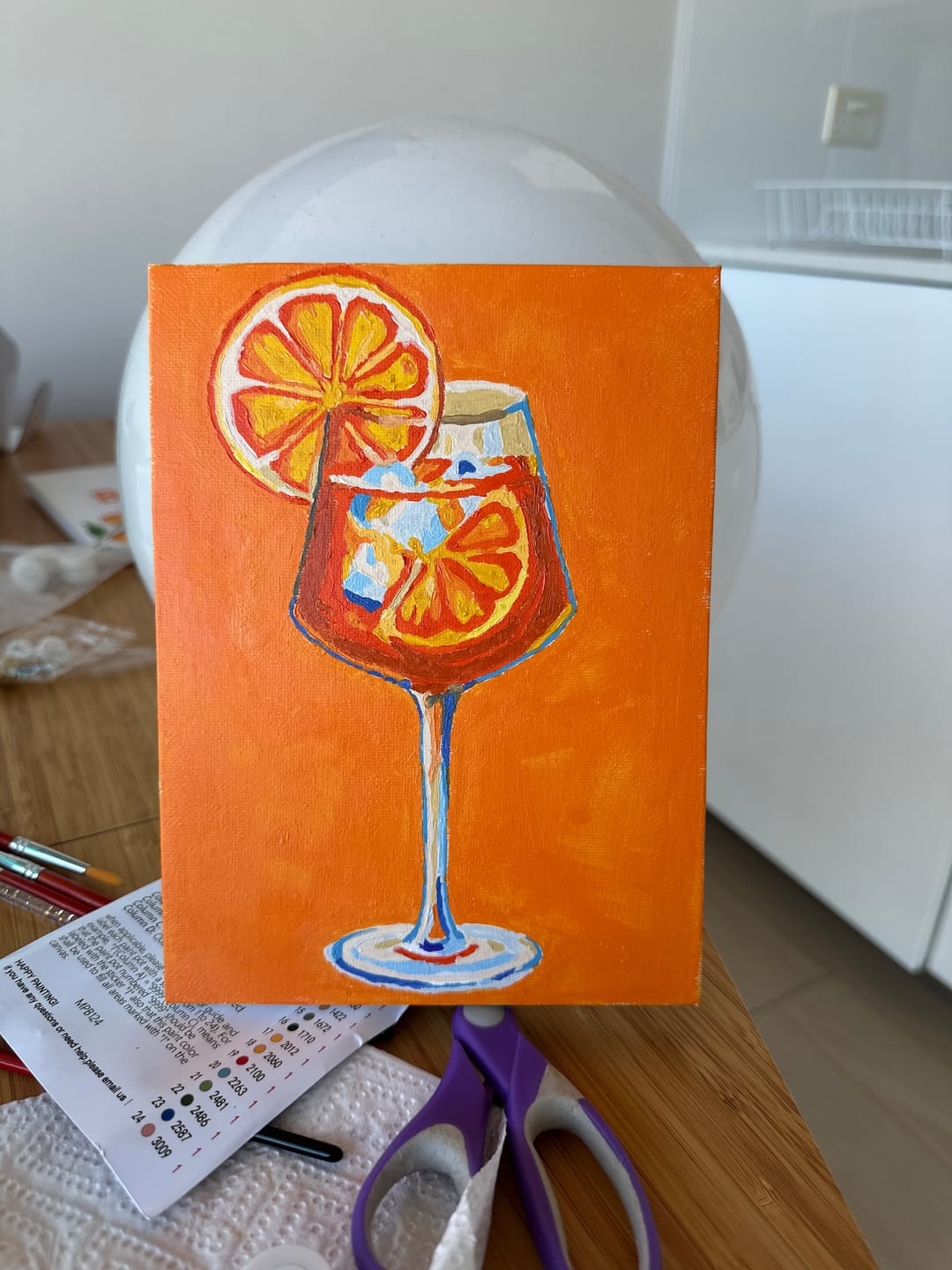 Customer photo review of 6 Mini Paintings - Italian Buon Appetito set