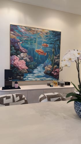 Customer review photo for Plaster Art Texture Painting #SG453