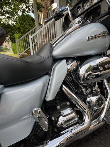 Customer photo review of Mid Frame Air Deflectors & Heat Shield for 2009-2025 Harley Touring Models