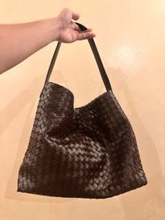 Customer photo review of Margaret Woven Tote Bag