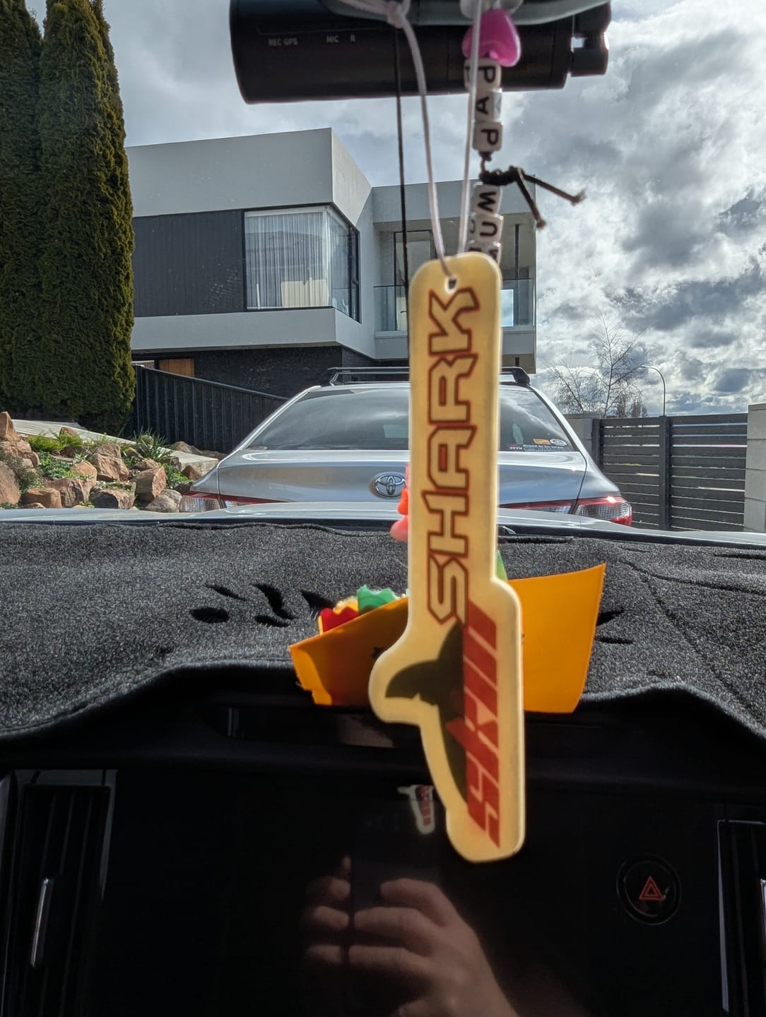 Customer photo review of Sharkskin Ocean Scent Car Air Freshener – Long-Lasting Freshness for Your Ride