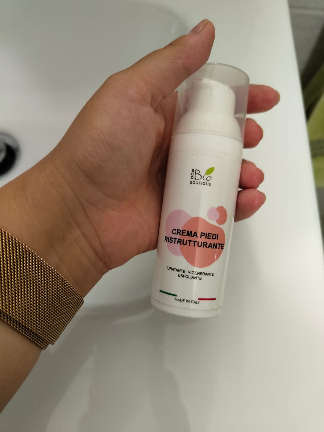 Customer photo review of Crema Piedi Ristrutturante