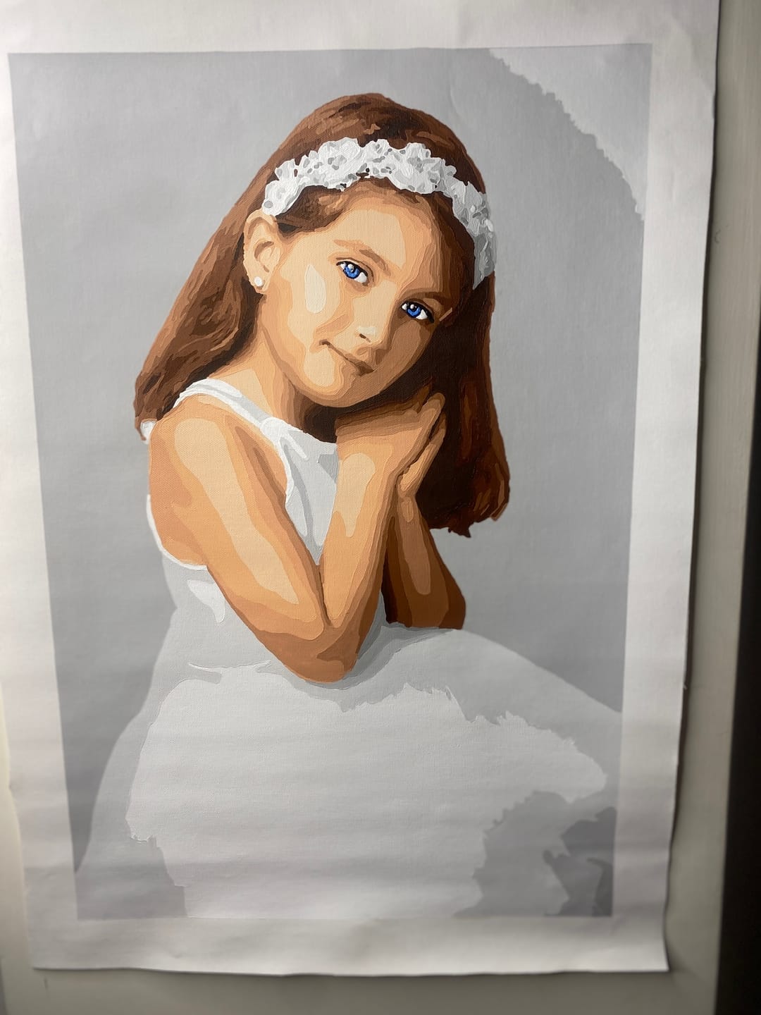 Customer photo review of Customized Paint by Numbers Kit - Paint Your Own Photo