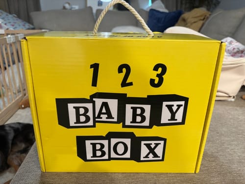 Customer photo review of Curated Monthly Baby Box