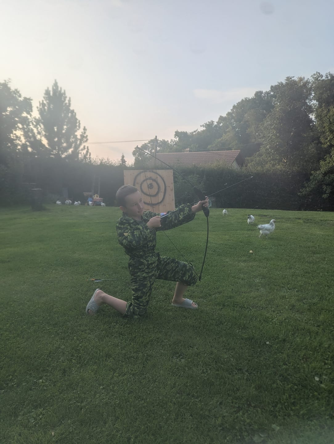 Customer photo review of Sportbogen Set für Kinder mit 6 Carbon-Hybrid Pfeilen und 3 Zielscheiben