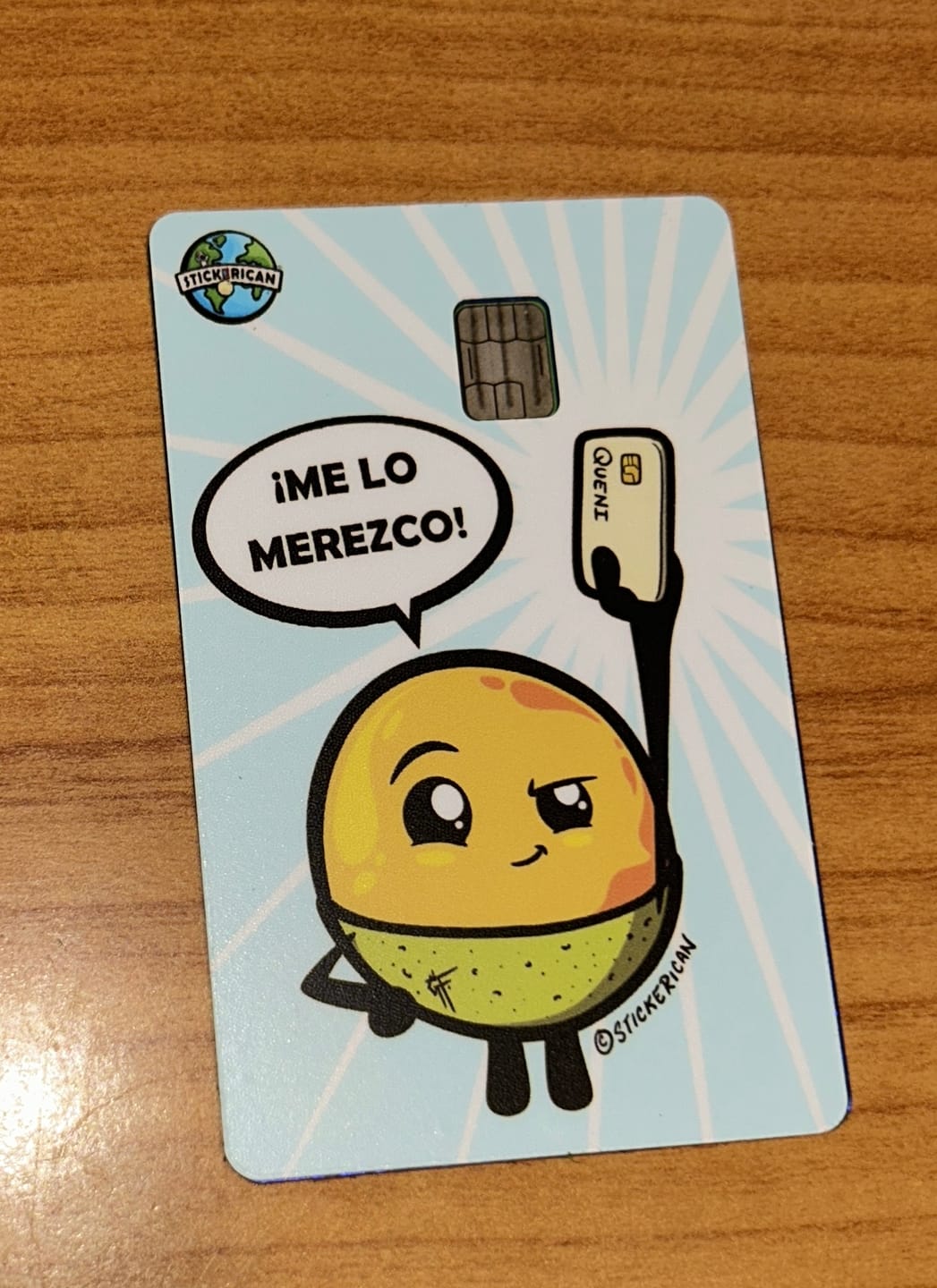 Customer photo review of Me Lo Merezco - Sticker para Tarjeta de Crédito