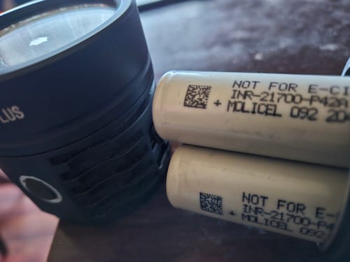 Customer photo review of Molicel 21700 P42A 4200mAh 45A Battery