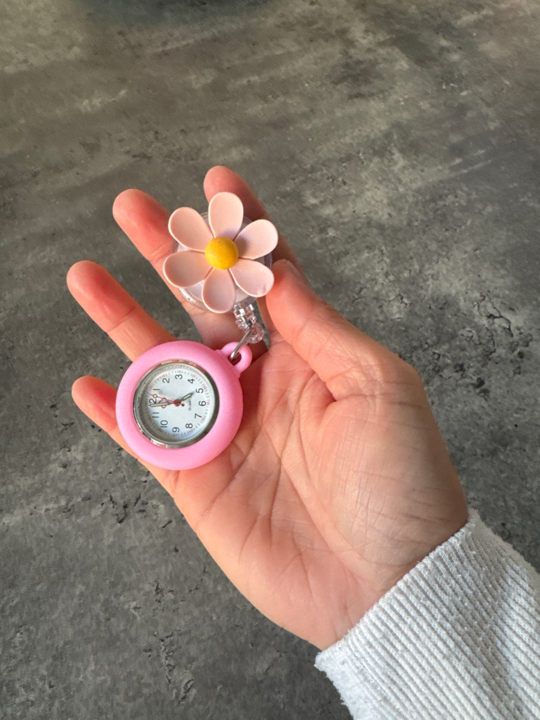 Customer photo review of Flower Fob Watch Pink
