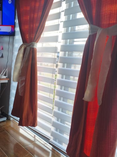 Customer photo review of Cortina Roller Zebra Simple 1.6 X 2.1 M Para Colocar Premium