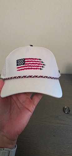 Customer photo review of USA Hat White