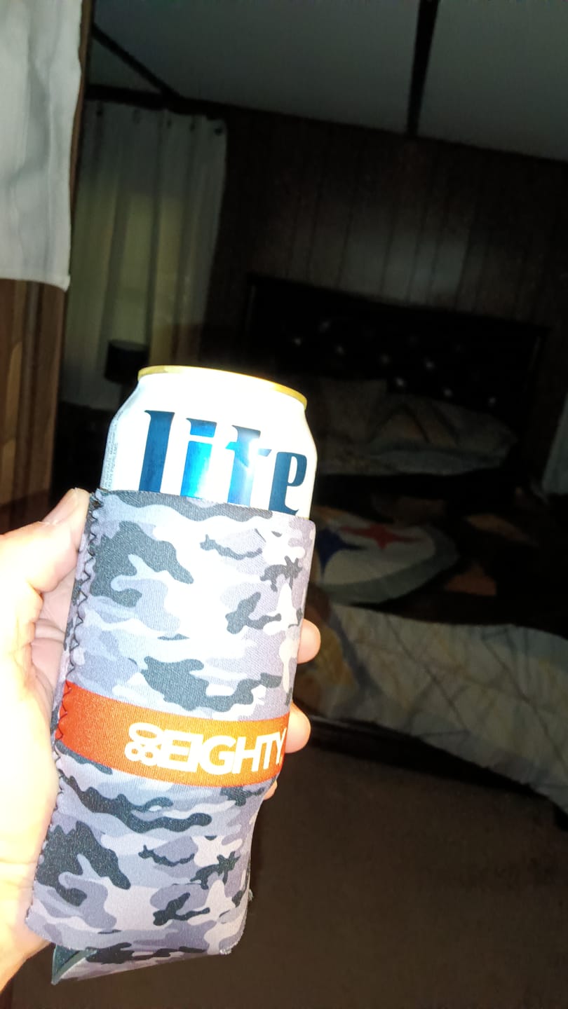 Customer photo review of 80Eighty® Camo Slim Koozie