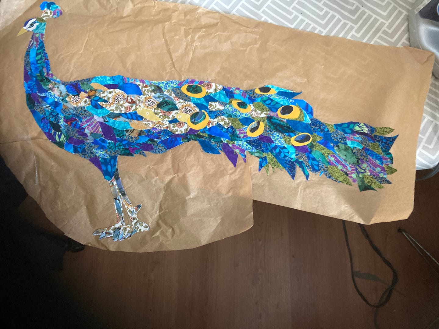 Customer photo review of Peacock Downloadable Pattern