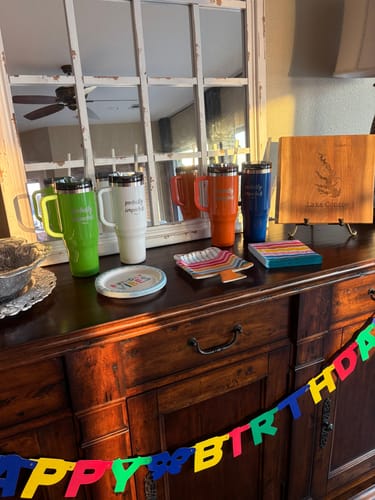 Customer photo review of Perfectly Imperfect Laser Etched 40oz Tumbler + Straw