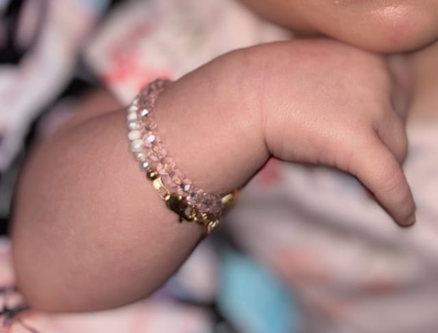 Customer photo review of Blossom Bracelet (4MM beads)