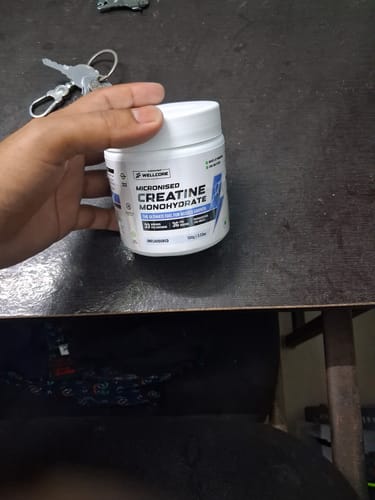 Customer photo review of Wellcore - Micronised Creatine Monohydrate (100g, 33 Servings)