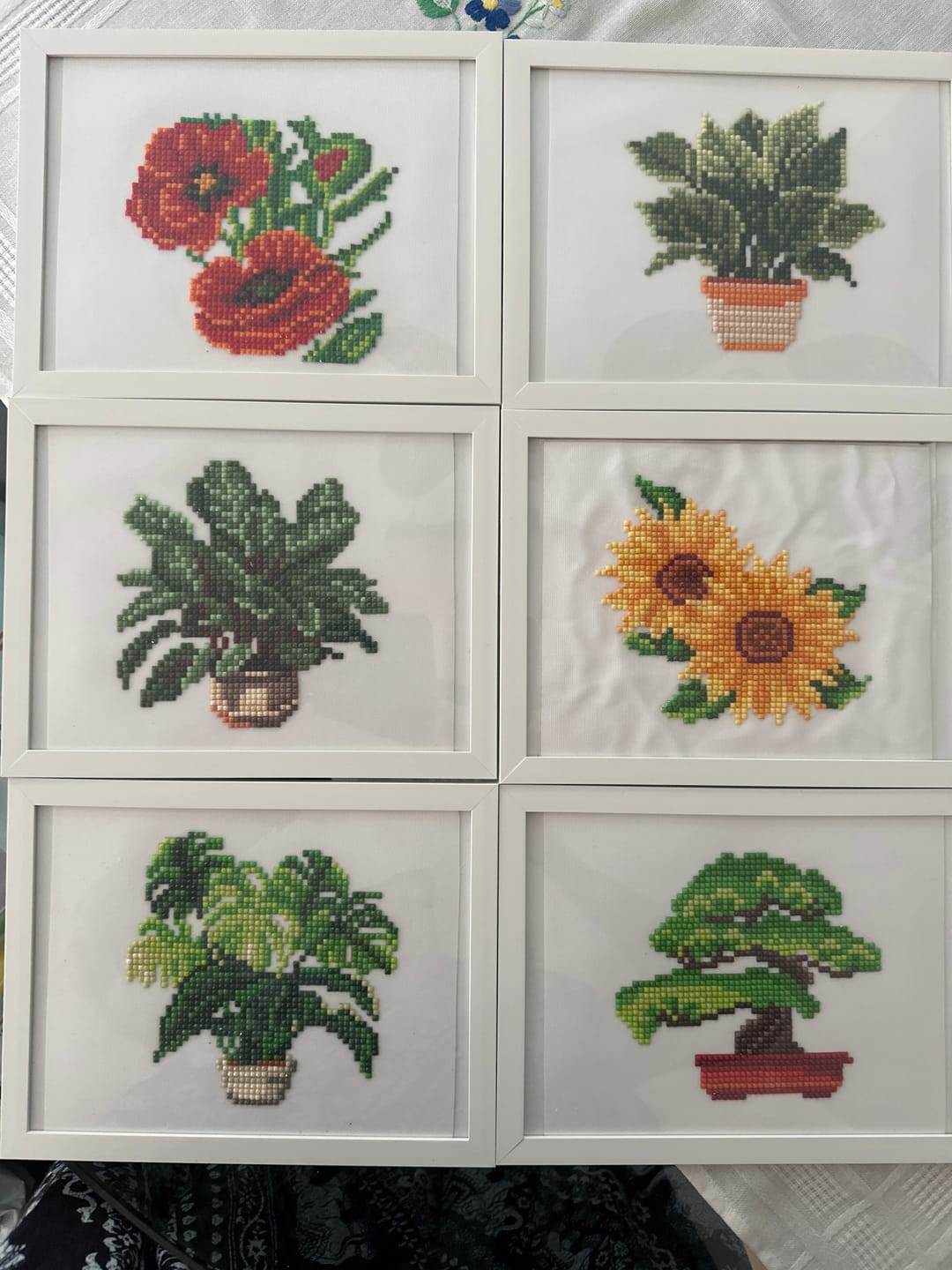 Customer photo review of 12 Mini Diamond Paintings | Blumen-Set