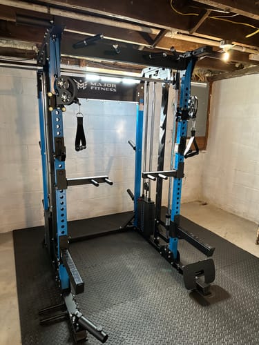 Customer photo review of Major Fitness F22 All-In-One Home Gym Power Rack
