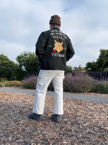Customer photo review of Fox Embroidery Vietnam Souvenir Jacket