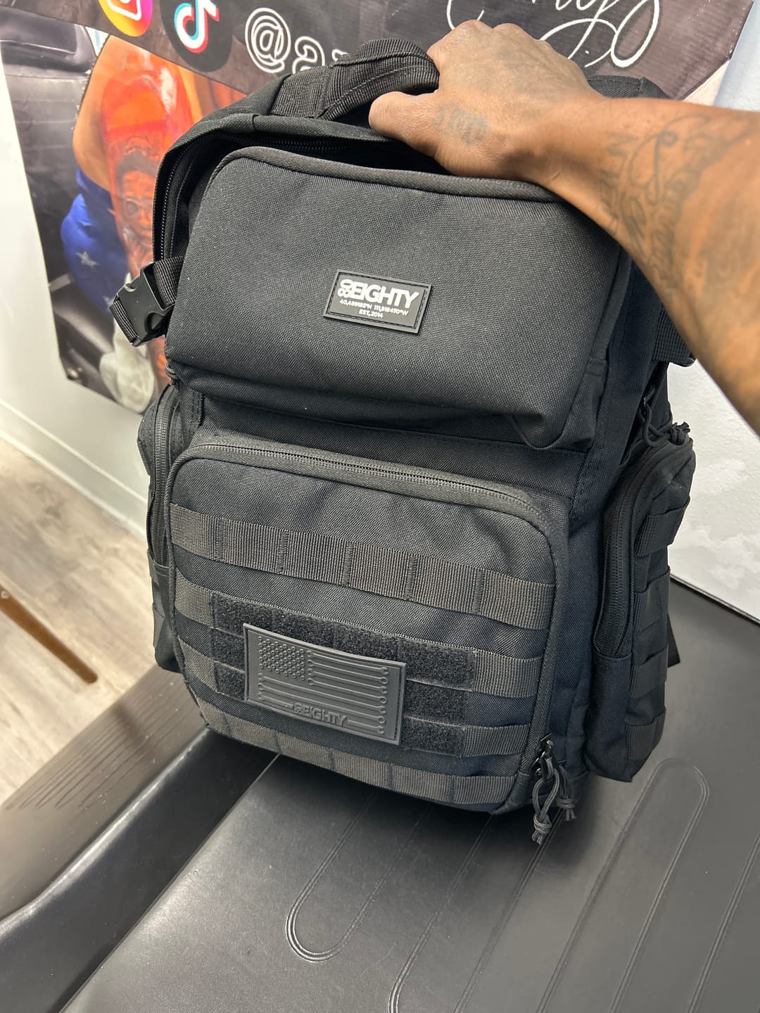 Customer photo review of 80Eighty® Commando Raven Backpack