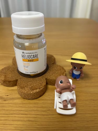Customer photo review of ヘリオケア360° ORAL（飲む日焼け止め）