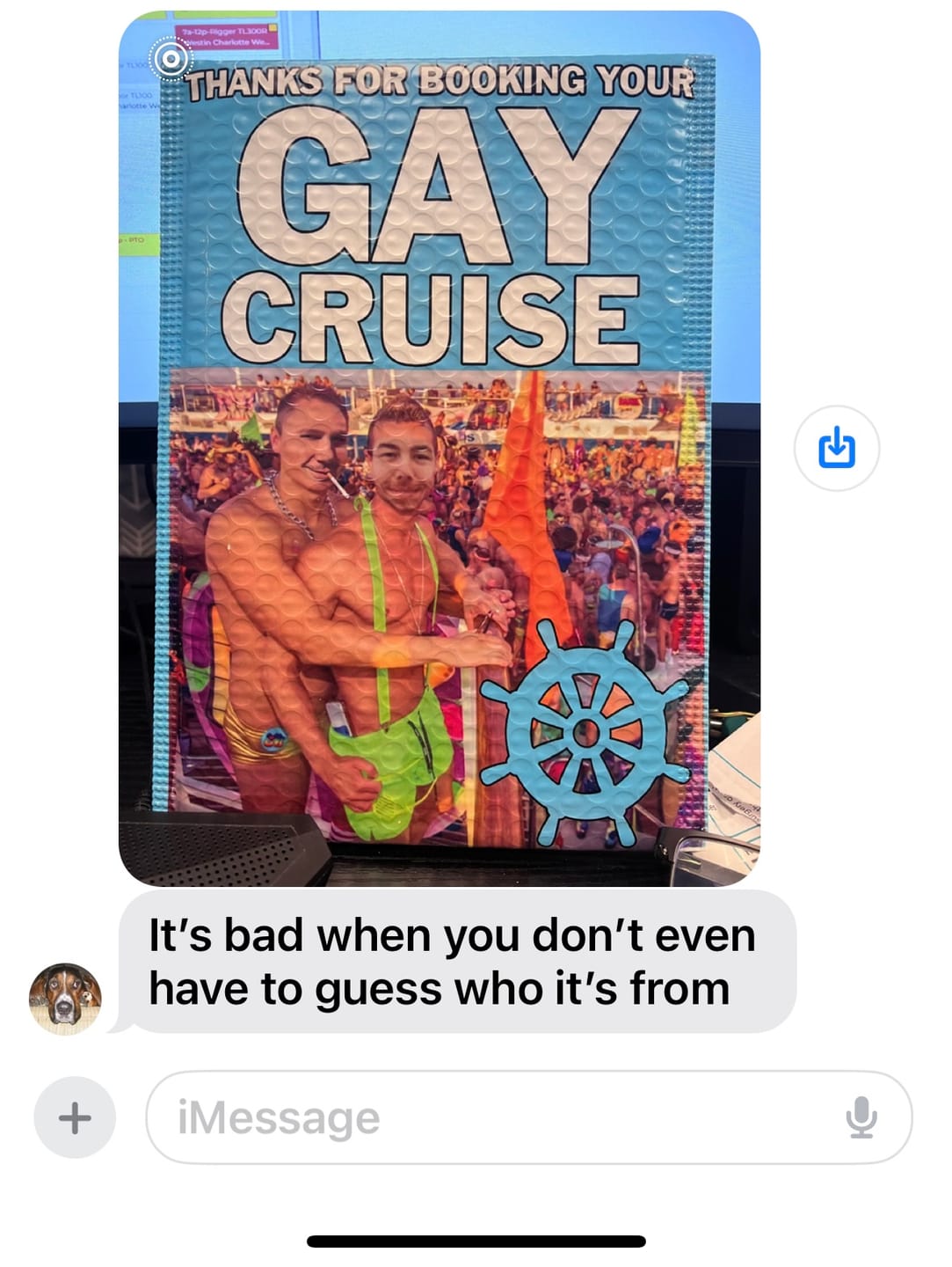 Customer photo review of Gay Cruise Prank Package