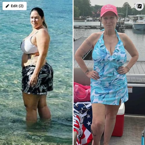 Customer photo review of Semaglutide Weight Loss Program Three Months