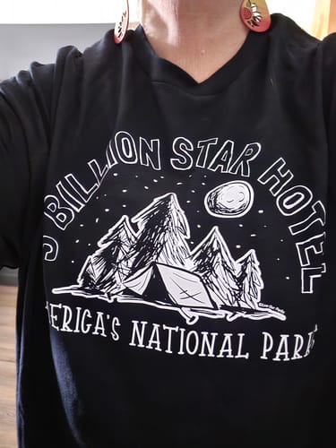 Customer photo review of Five Billion Star Hotel Tee