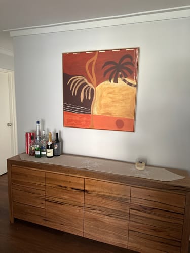 Customer photo review of Palm Hawaii by Britney Turner | Framed Canvas Art Print
