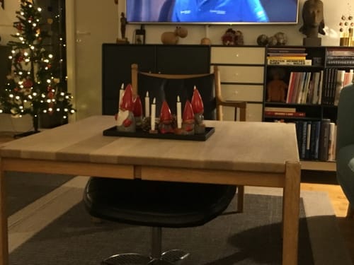 Customer photo review of Juletræslys belagt med stearin 6 stk