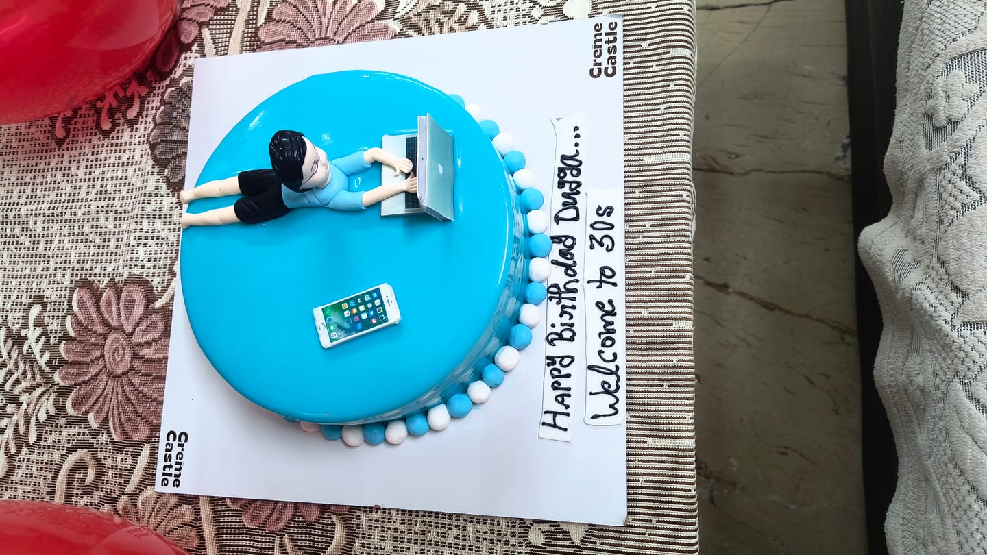 Customer photo review of Cake for a workaholic