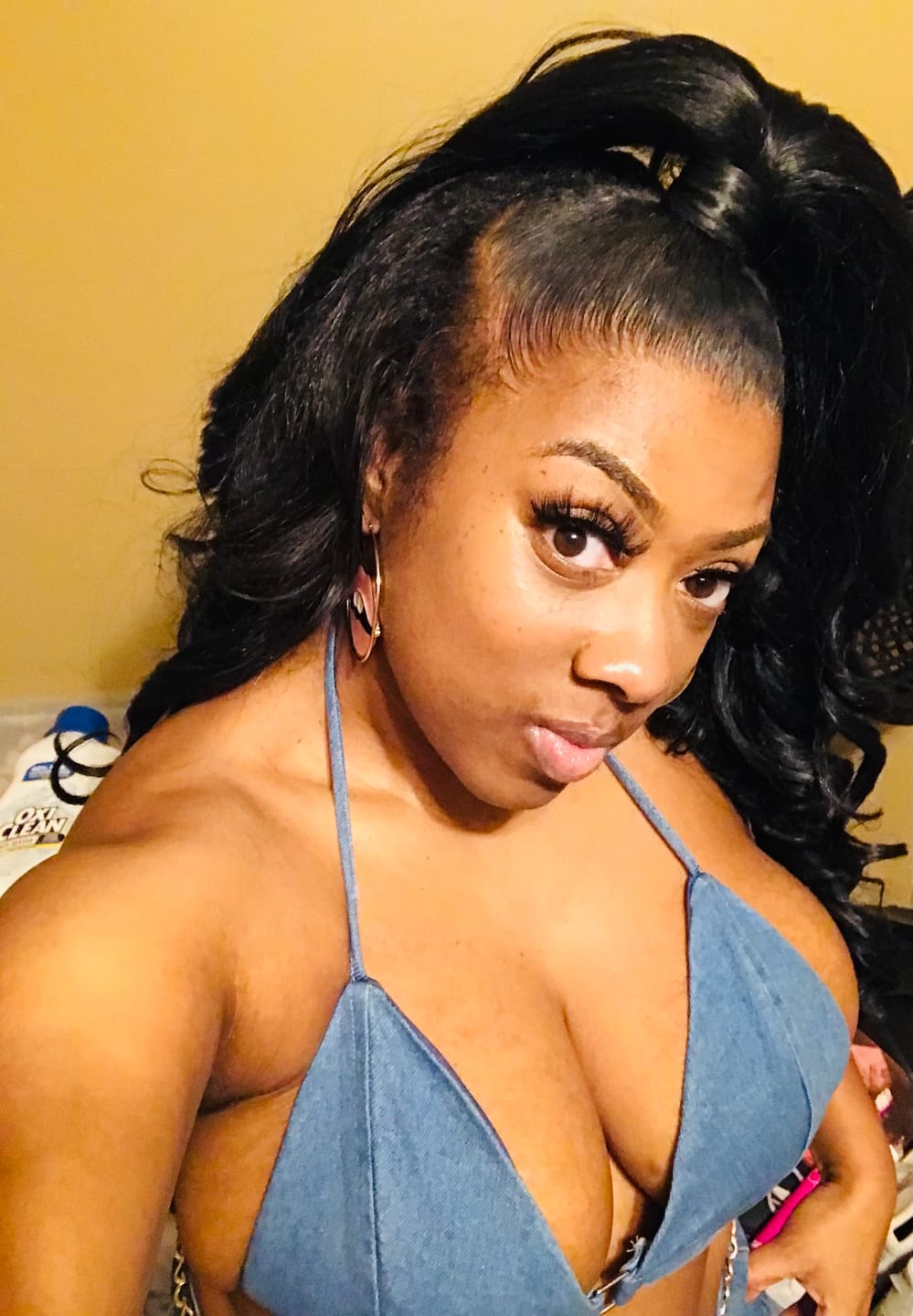 Customer photo review of Sensationnel Instant Up & Down Pony Wrap Half Wig - UD 11