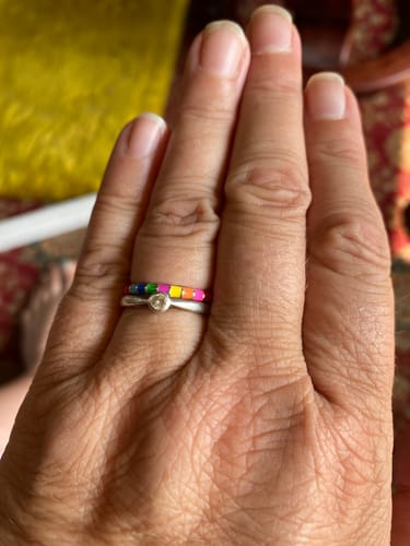 Customer photo review of MULTICOLOUR THIN RING
