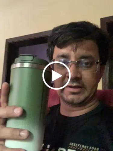 Customer video review of 510ml Vacuum Coffee Mugs