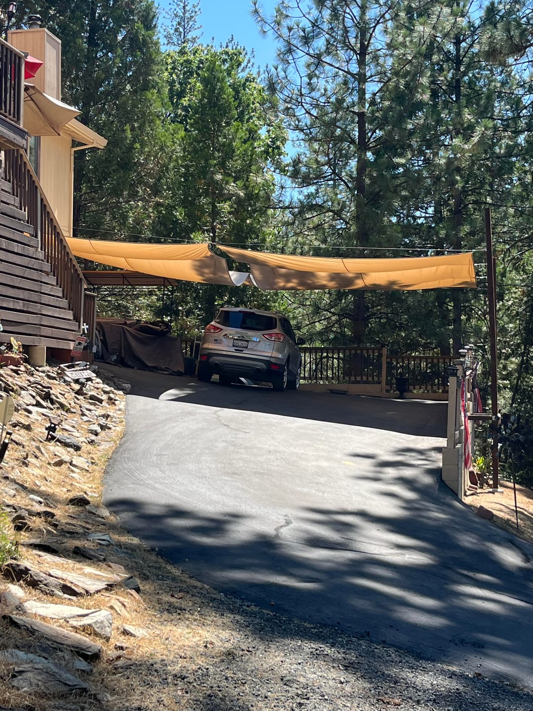 Customer photo review of Outdoor Waterproof Rectangle Sun Shade Sail for Patio/Pool