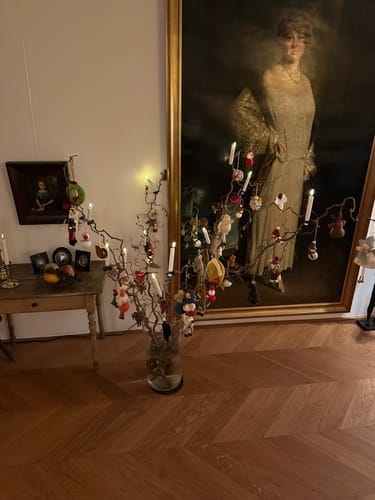 Customer photo review of Juletræslys belagt med stearin 6 stk