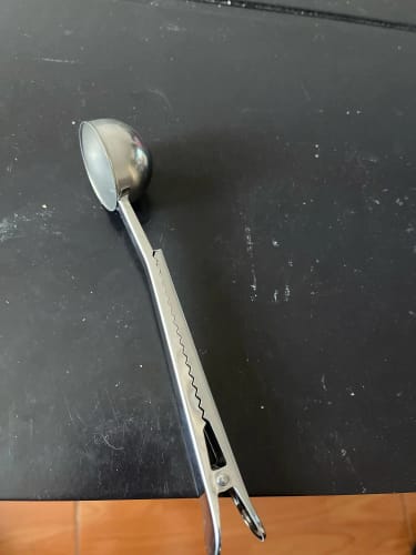 Customer photo review of Coffee Bag Clip with Built-In Scoop