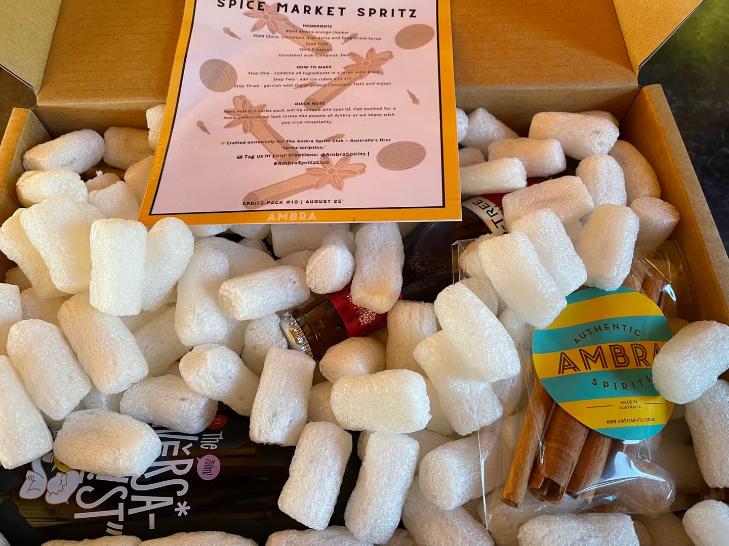Customer photo review of Ambra Spritz Club Monthly Subscription