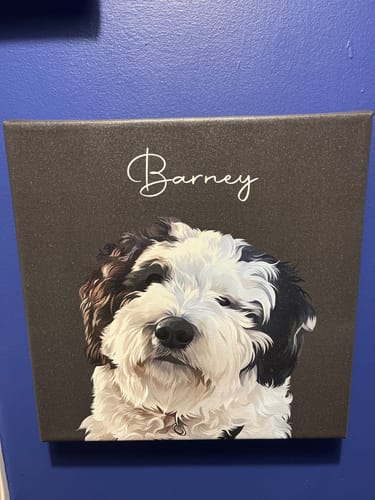 Customer photo review of Pet Art Canvas Wrap