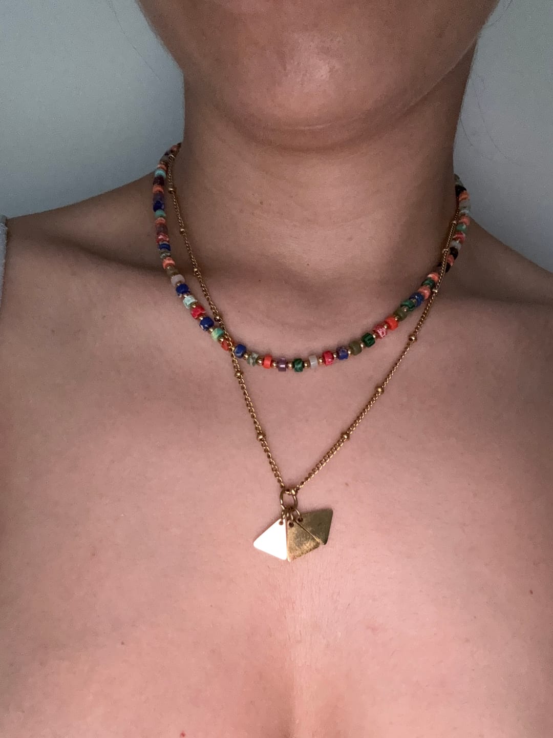 Customer photo review of Necklace: Summer Initials