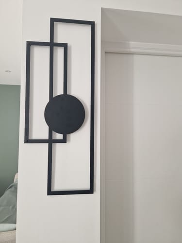 Customer photo review of Décoration Murale en Métal - Sérénité Géométrique (v01)
